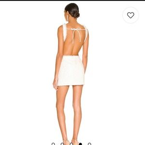 NBD white mini dress